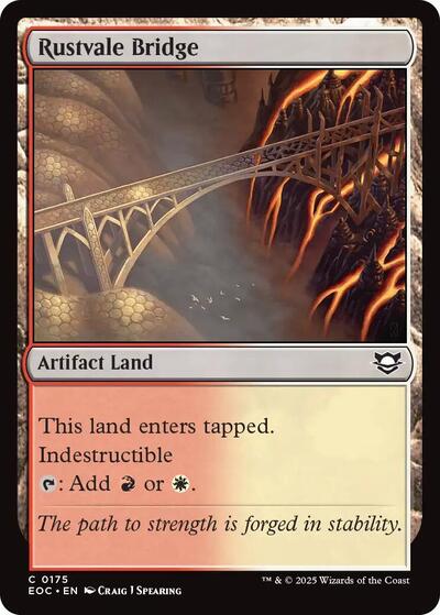 2025 Magic: The Gathering: Commander: Edge of Eternities (EOC) - Rustvale Bridge (#175, Common) (, Near Mint)