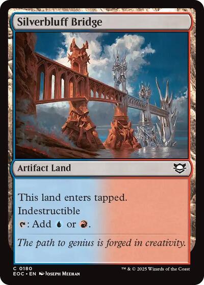 2025 Magic: The Gathering: Commander: Edge of Eternities (EOC) - Silverbluff Bridge (#180, Common) (, Near Mint)