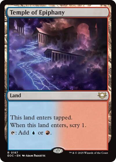 2025 Magic: The Gathering: Commander: Edge of Eternities (EOC) - Temple of Epiphany (#187, Rare) (, Near Mint)