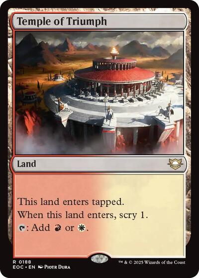 2025 Magic: The Gathering: Commander: Edge of Eternities (EOC) - Temple of Triumph (#188, Rare) (, Near Mint)
