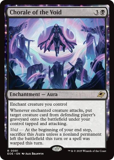 2025 Magic: The Gathering: Edge of Eternities (EOE) - Chorale of the Void (#91, Rare) (, Near Mint)