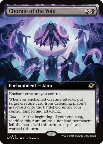 2025 Magic: The Gathering: Edge of Eternities (EOE) - Chorale of the Void Extended Art (#331, Rare) (, Near Mint)