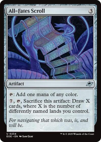 2025 Magic: The Gathering: Edge of Eternities (EOE) - All Fates Scroll (#234, Uncommon) (, Near Mint)