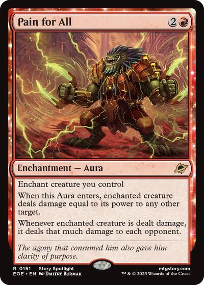 2025 Magic: The Gathering: Edge of Eternities (EOE) - Pain for All (#151, Rare) (, Near Mint)