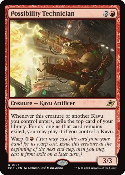 2025 Magic: The Gathering: Edge of Eternities (EOE) - Possibility Technician (#153, Rare) (, Near Mint)