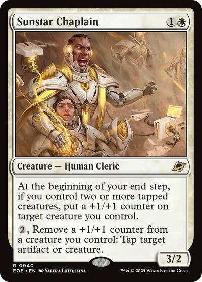 2025 Magic: The Gathering: Edge of Eternities (EOE) - Sunstar Chaplain (#40, Rare) (, Near Mint)