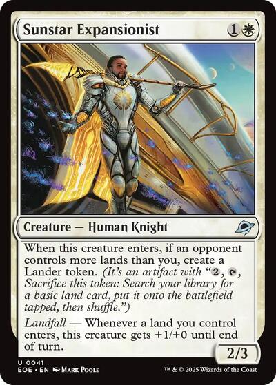 2025 Magic: The Gathering: Edge of Eternities (EOE) - Sunstar Expansionist (#41, Uncommon) (Foil, Near Mint)
