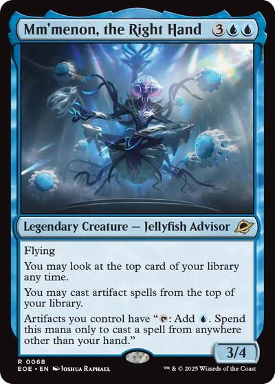 2025 Magic: The Gathering: Edge of Eternities (EOE) - Mmmenon the Right Hand (#68, Rare)