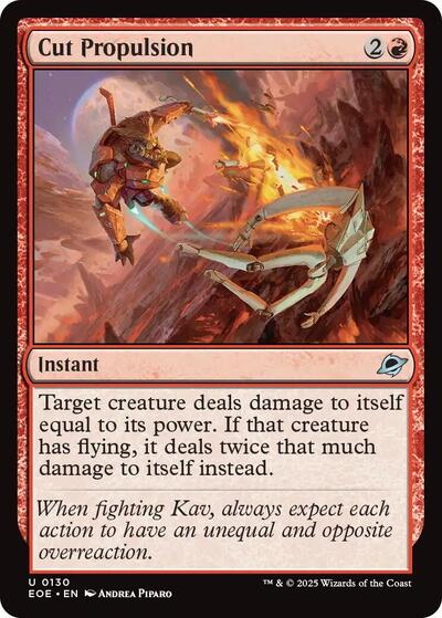 2025 Magic: The Gathering: Edge of Eternities (EOE) - Cut Propulsion (#130, Uncommon)