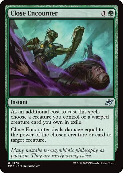 2025 Magic: The Gathering: Edge of Eternities (EOE) - Close Encounter (#176, Uncommon) (Foil, Near Mint)
