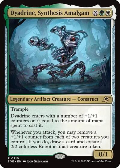 2025 Magic: The Gathering: Edge of Eternities (EOE) - Dyadrine Synthesis Amalgam (#216, Rare) (, Near Mint)