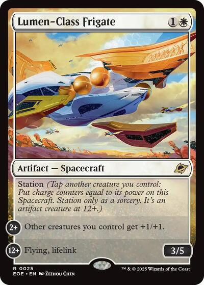 2025 Magic: The Gathering: Edge of Eternities (EOE) - Lumen Class Frigate (#25, Rare) (, Near Mint)