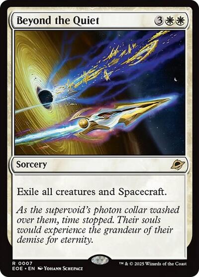 2025 Magic: The Gathering: Edge of Eternities (EOE) - Beyond the Quiet (#7, Rare) (, Near Mint)