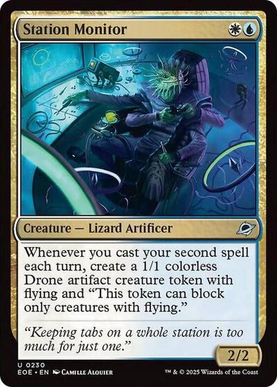 2025 Magic: The Gathering: Edge of Eternities (EOE) - Station Monitor (#230, Uncommon) (Foil, Near Mint)