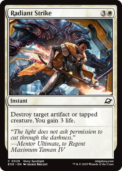 2025 Magic: The Gathering: Edge of Eternities (EOE) - Radiant Strike (#29, Common) (Foil, Near Mint)