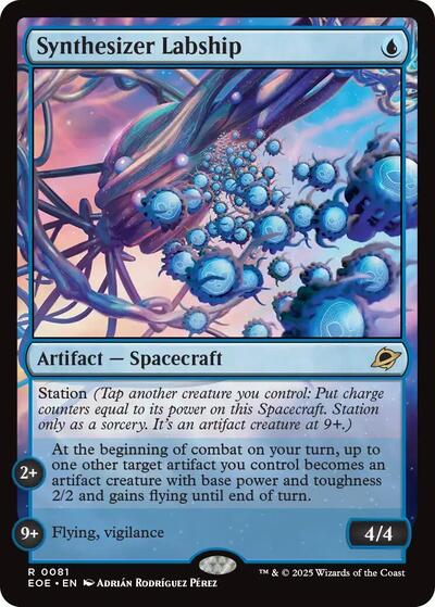 2025 Magic: The Gathering: Edge of Eternities (EOE) - Synthesizer Labship (#81, Rare) (, Near Mint)