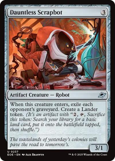 2025 Magic: The Gathering: Edge of Eternities (EOE) - Dauntless Scrapbot (#237, Uncommon) (, Near Mint)