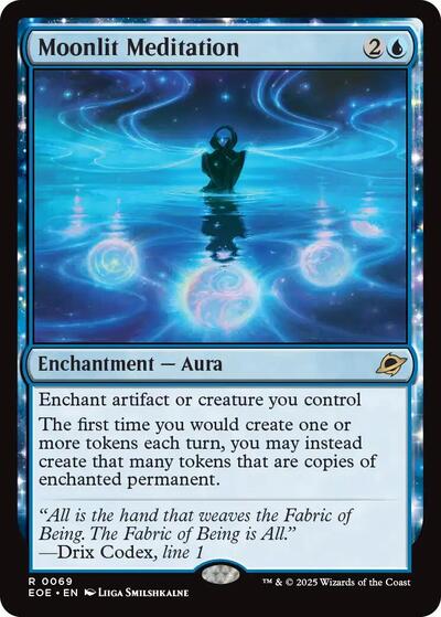 2025 Magic: The Gathering: Edge of Eternities (EOE) - Moonlit Meditation (#69, Rare) (, Near Mint)