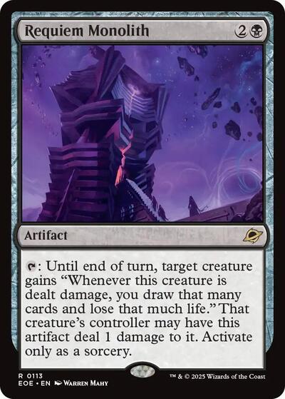 2025 Magic: The Gathering: Edge of Eternities (EOE) - Requiem Monolith (#113, Rare) (, Near Mint)