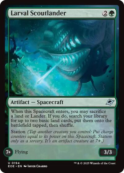 2025 Magic: The Gathering: Edge of Eternities (EOE) - Larval Scoutlander (#194, Uncommon)