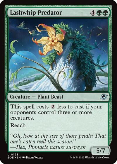 2025 Magic: The Gathering: Edge of Eternities (EOE) - Lashwhip Predator (#195, Uncommon) (Foil, Near Mint)