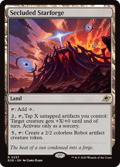 2025 Magic: The Gathering: Edge of Eternities (EOE) - Secluded Starforge (#257, Rare) (, Near Mint)