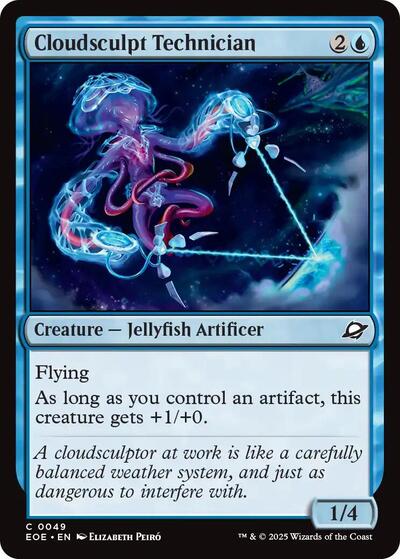 2025 Magic: The Gathering: Edge of Eternities (EOE) - Cloudsculpt Technician (#49, Common) (Foil, Near Mint)