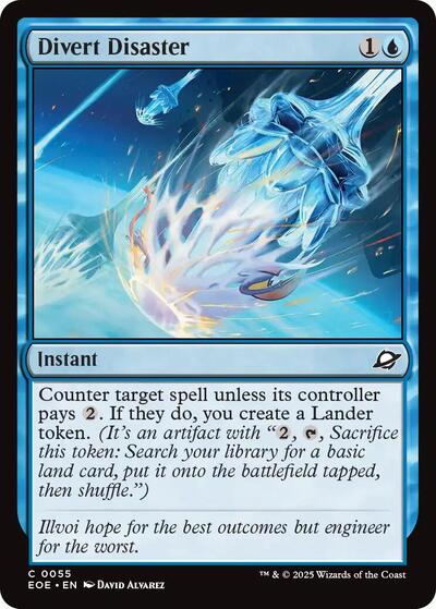 2025 Magic: The Gathering: Edge of Eternities (EOE) - Divert Disaster (#55, Common) (Foil, Near Mint)