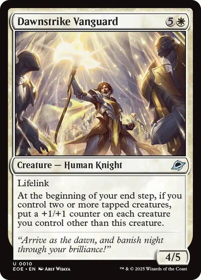 2025 Magic: The Gathering: Edge of Eternities (EOE) - Dawnstrike Vanguard (#10, Uncommon) (Foil, Near Mint)