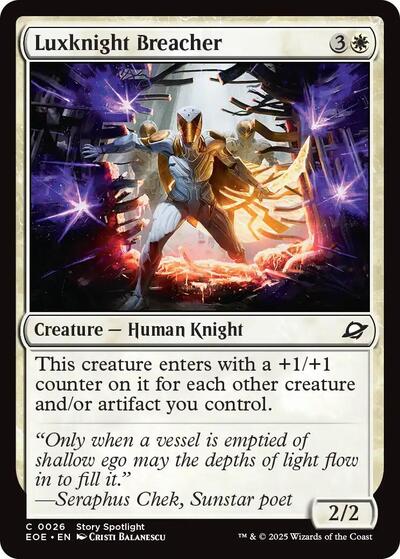 2025 Magic: The Gathering: Edge of Eternities (EOE) - Luxknight Breacher (#26, Common) (Foil, Near Mint)