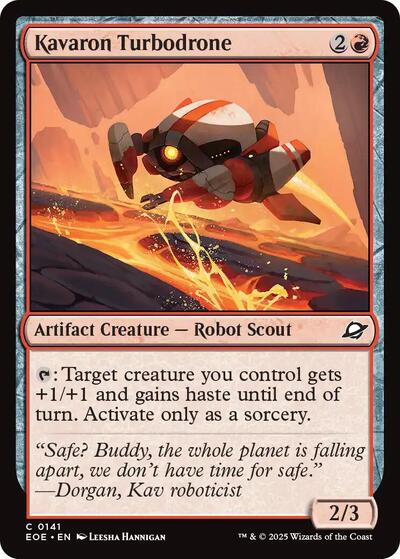 2025 Magic: The Gathering: Edge of Eternities (EOE) - Kavaron Turbodrone (#141, Common) (Foil, Near Mint)