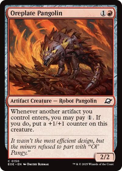 2025 Magic: The Gathering: Edge of Eternities (EOE) - Oreplate Pangolin (#150, Common) (, Near Mint)