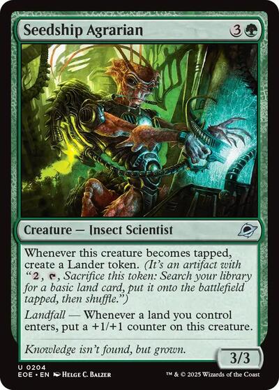 2025 Magic: The Gathering: Edge of Eternities (EOE) - Seedship Agrarian (#204, Uncommon) (, Near Mint)