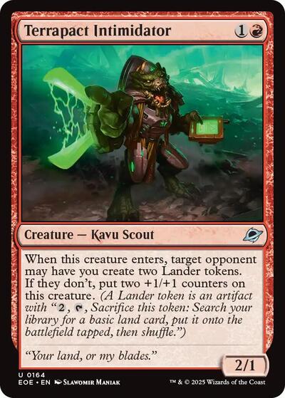 2025 Magic: The Gathering: Edge of Eternities (EOE) - Terrapact Intimidator (#164, Uncommon) (, Near Mint)