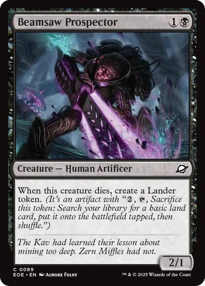 2025 Magic: The Gathering: Edge of Eternities (EOE) - Beamsaw Prospector (#89, Common) (Foil, Near Mint)