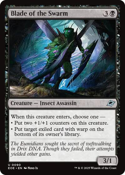 2025 Magic: The Gathering: Edge of Eternities (EOE) - Blade of the Swarm (#90, Uncommon) (, Near Mint)