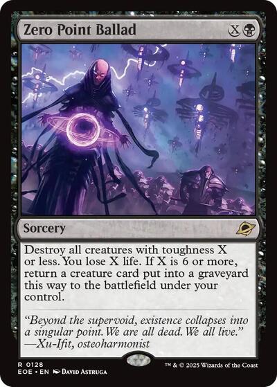 2025 Magic: The Gathering: Edge of Eternities (EOE) - Zero Point Ballad (#128, Rare) (, Near Mint)