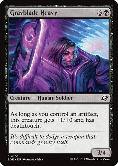2025 Magic: The Gathering: Edge of Eternities (EOE) - Gravblade Heavy (#102, Common)