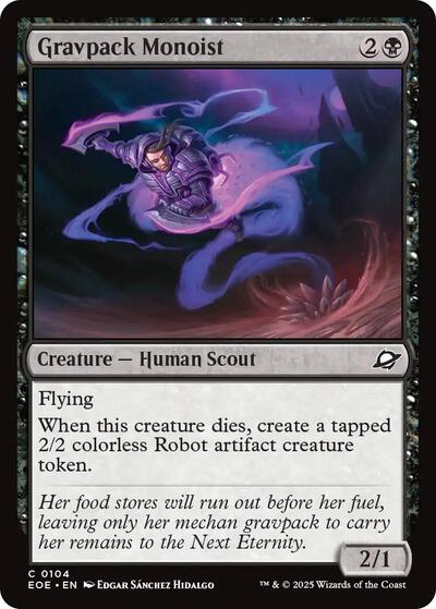 2025 Magic: The Gathering: Edge of Eternities (EOE) - Gravpack Monoist (#104, Common) (Foil, Near Mint)