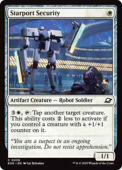 2025 Magic: The Gathering: Edge of Eternities (EOE) - Starport Security (#39, Common) (, Near Mint)