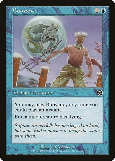 1999 Magic: The Gathering: Mercadian Masques (MMQ) - Buoyancy (#63, Common) (, Lightly Played)