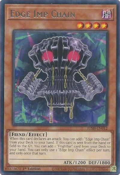 2025 YuGiOh: Justice Hunters (JUSH) - Edge Imp Chain (#JUSH-EN012, Rare) (1st Edition, Near Mint)