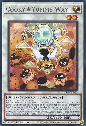 2025 YuGiOh: Justice Hunters (JUSH) - CookyYummy Way (#JUSH-EN020, Rare) (1st Edition, Near Mint)