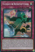 2025 YuGiOh: Justice Hunters (JUSH) - YummyRedemption Super Rare (#JUSH-EN026, Super Rare) (1st Edition, Near Mint)