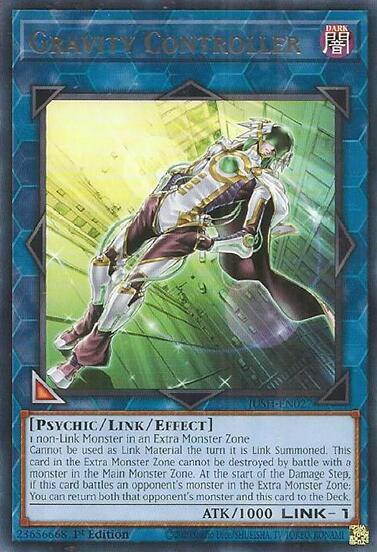 2025 YuGiOh: Justice Hunters (JUSH) - Gravity Controller (#JUSH-EN027, Rare) (1st Edition, Near Mint)