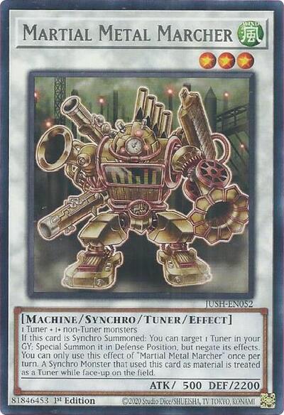 2025 YuGiOh: Justice Hunters (JUSH) - Martial Metal Marcher (#JUSH-EN052, Rare)