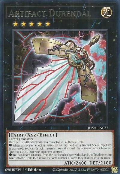 2025 YuGiOh: Justice Hunters (JUSH) - Artifact Durendal (#JUSH-EN057, Rare) (1st Edition, Near Mint)