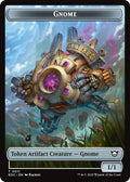 2025 Magic: The Gathering: Commander: Edge of Eternities (EOC) - Gnome Golem 0014 Double Sided Token (#11 // 14, T) (, Near Mint)