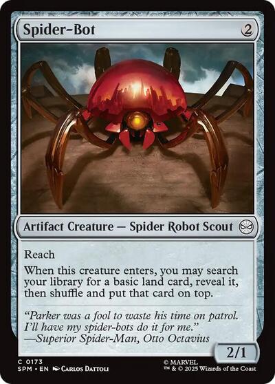 2025 Magic: The Gathering: Marvel's Spider-Man (SPM) - Spider-Bot (#173, Common) (, Near Mint)
