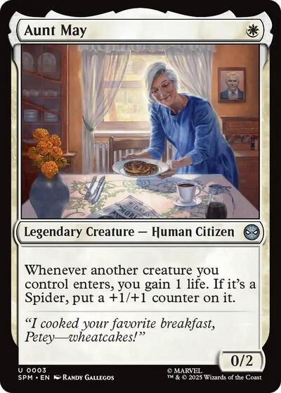 2025 Magic: The Gathering: Marvel's Spider-Man (SPM) - Aunt May (#3, Uncommon) (, Near Mint)